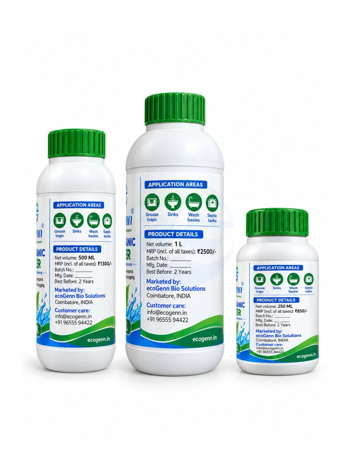 LOD™ | Liquid Organic Digester - 1 L | 500 ML | 250 ML