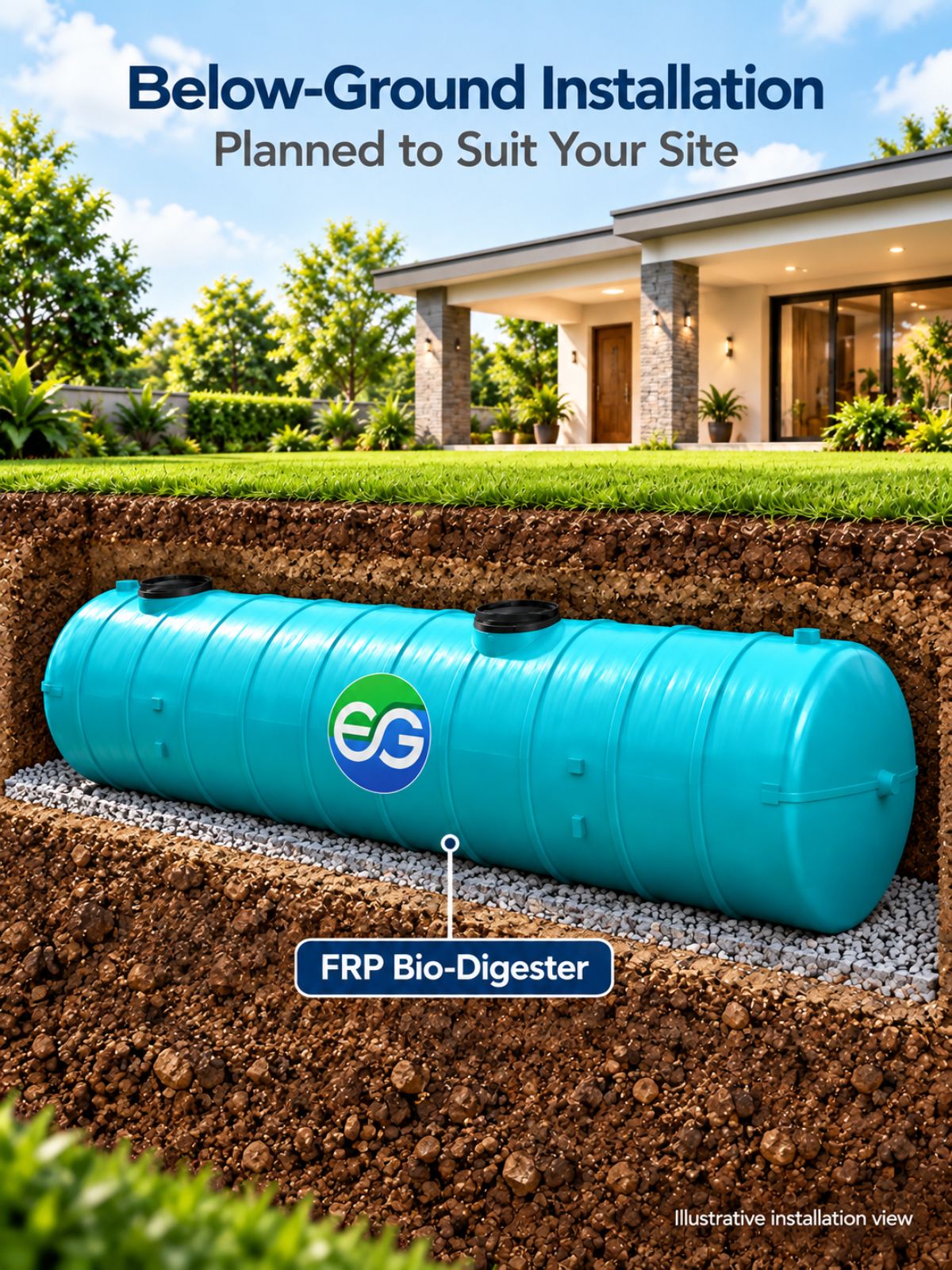 Custom FRP Bio-Digester Tank